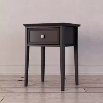 Тумба прикроватная с ящиком Ellington черного цвета