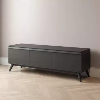 Тумба тв Lina tv 120 с распашными и выкатным фасадами коричневая