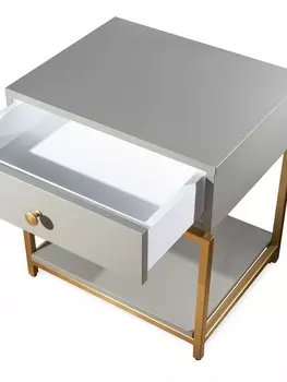 Тумбочка Fletch серого цвета