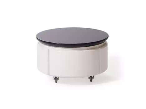 Тумбочка круглая Apriori со столешницей из массива дерева