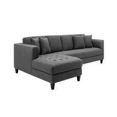 Угловой диван Arthur Sectional темно-серого цвета