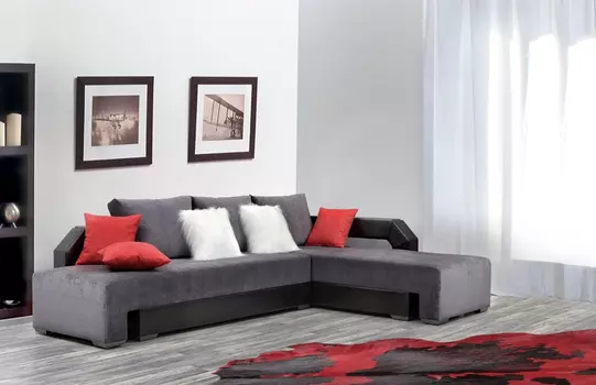 Угловой диван берн космо белого цвета