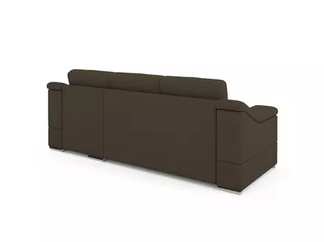 Угловой диван-кровать Liverpool правый темно-коричневого цвета