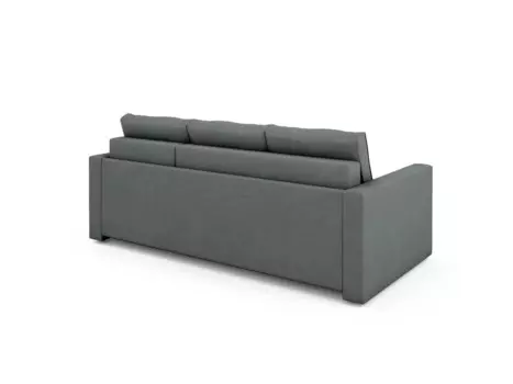 Угловой диван-кровать Macao правый темно-серого цвета