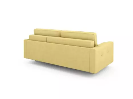Угловой диван-кровать отто правый желтого цвета