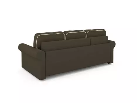 Угловой диван-кровать Tulon левый темно-коричневого цвета