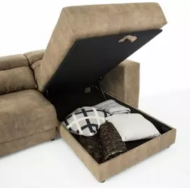 Угловой диван Singapore коричневого цвета