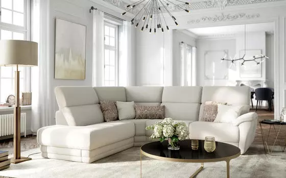 Угловой диван Valmer коричневого цвета