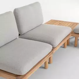 Угловой комплект Viridis из четырех кресел и двух столиков