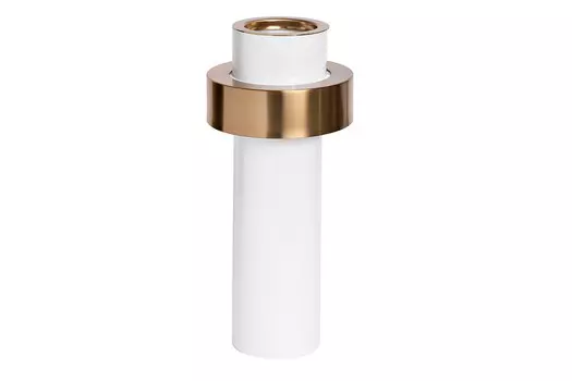 Ваза белая с золотым декором