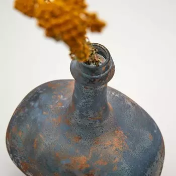 Ваза Bingham из синего стекла