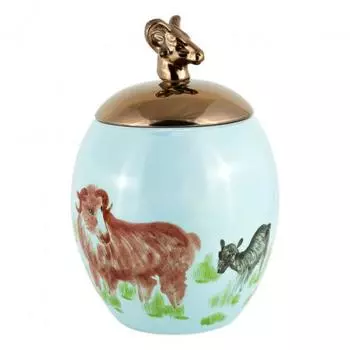 Ваза декоративная фауна из керамики