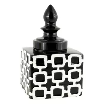 Ваза декоративная граффити черно-белого цвета