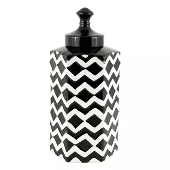 Ваза декоративная граффити черно-белого цвета