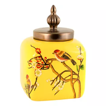 Ваза декоративная магнолия из керамики