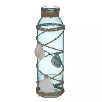 Ваза из голубого стекла