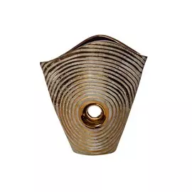 Ваза керамическая декоративная (золотая)