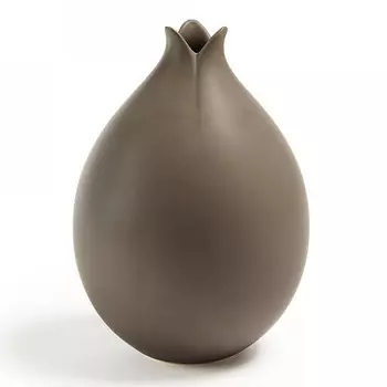 Ваза керамическая Julia Grup Lys коричневая