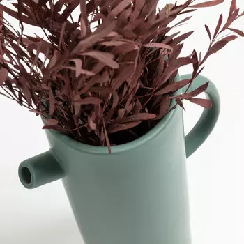 Ваза керамическая Lindburg темно-зеленого цвета