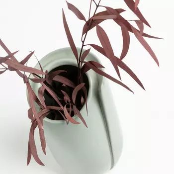 Ваза керамическая Lizzette светло-зеленого цвета