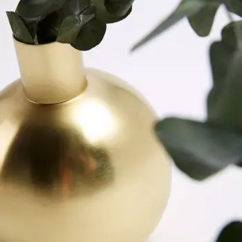 Ваза металлическая фервик золотого цвета