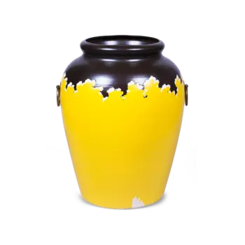 Ваза напольная Canary желтого цвета