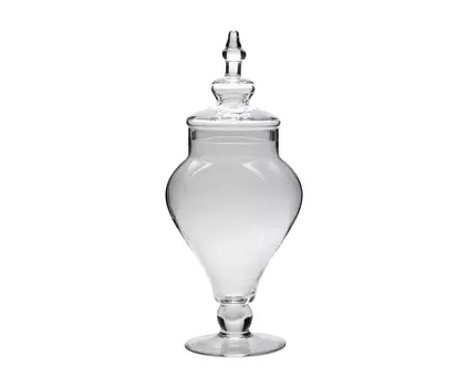Ваза с крышкой стеклянная