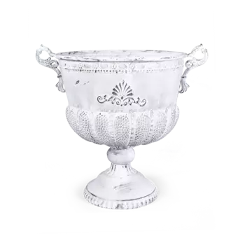 Вазон Rugoso Alvin белого цвета