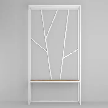 Вешалка Agata Forest White темный дуб