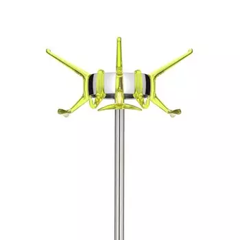 Вешалка для одежды Hanger с крючками зеленого цвета