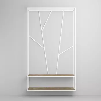 Вешалка Forest White темный дуб