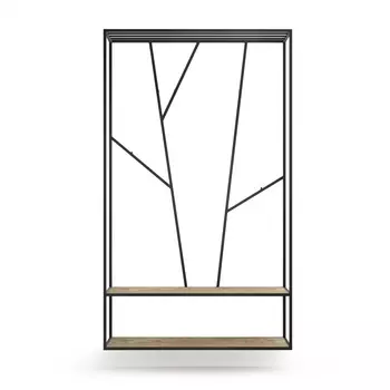 Вешалка Hallra Forest Black темный дуб