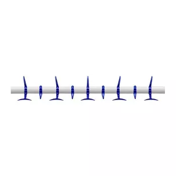 Вешалка Hanger с крючками синего цвета