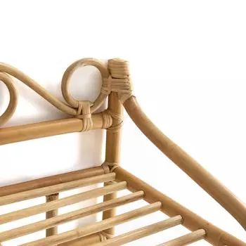 Вешалка Malu из ротанга с полкой