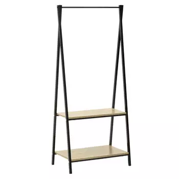 Вешалка напольная из металла и дерева