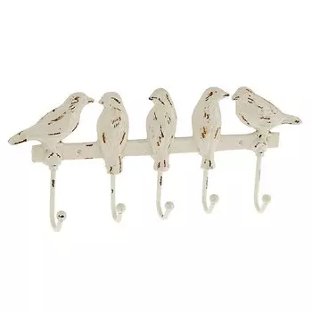 Вешалка настенная с птичками