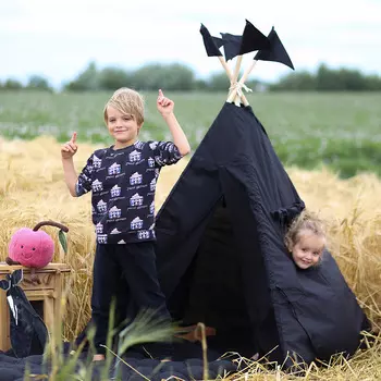 Вигвам для детей Black Hawk черного цвета