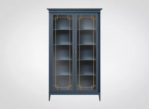 Витрина Manhattan сине-серого цвета