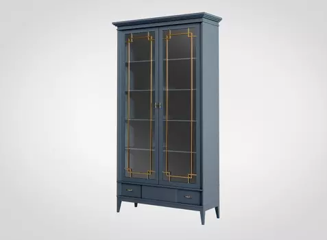 Витрина Manhattan сине-серого цвета