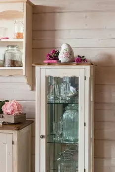 Витрина одностворчатая стеклянная (низкая)