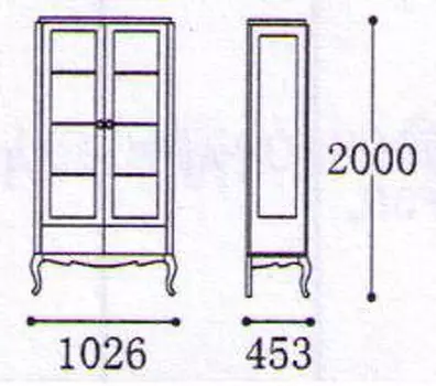 Витрина Venezia кремового цвета