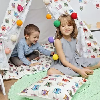 Вязаный коврик лайм 100