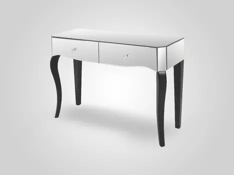 Зеркальная консоль с двумя выдвижными ящиками