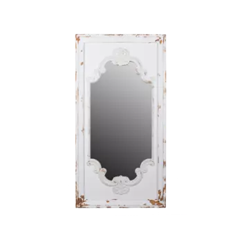 Зеркало Antiikin белого цвета с патиной