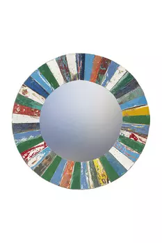 Зеркало колобок из фрагментов рыболовецкого судна