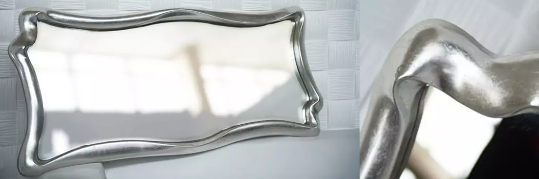 Зеркало марна белый глянец