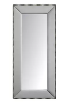 Зеркало напольное с гвоздиками экокожа