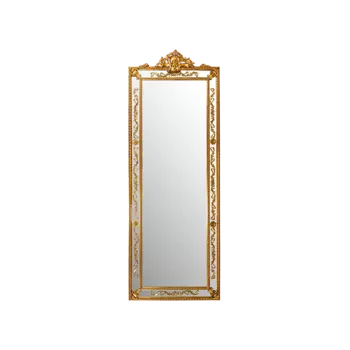 Зеркало напольное Ungava с декоративными элементами цвета желтого золота