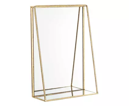 Зеркало настенное с полкой