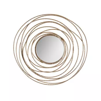 Зеркало настенное в раме золотого цвета